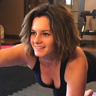 Anya Grove teaching one on one private yoga session